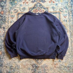 Vintage Gap Navy Blank Pullover Crewneck Size XL